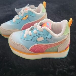 Puma Kids Pastel Multicolor Sneakers in Blue, Pink & Yellow